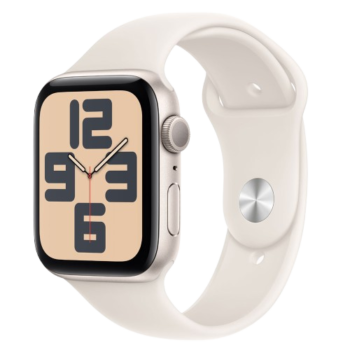 Apple Watch SE 2022 GPS 44MM Starlight Aluminum Case with Starlight Sport Band