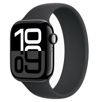 Apple Watch Series 10 GPS 42MM Jet Black Aluminum Case with Black Sport Band
