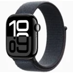 Apple Watch Series 10 GPS 46MM Jet Black Aluminum Case with Black Sport Loop