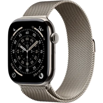 Apple Watch Series 11 Natural Titanium Case 46MM GPS + Cellular with Natural Milanese Loop