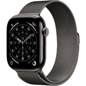 Apple Watch Series 11 Slate Titanium Case 46MM GPS + Cellular with Slate Milanese Loop