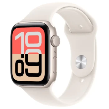 Apple Watch SE 3 (2025) GPS 44MM Starlight Aluminum Case with Starlight Sport Band