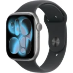Apple Watch Series 11 GPS 46MM Space Gray Aluminum Case with Stone Gray Sport Band