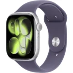 Apple Watch Series 11 GPS 42MM Silver Aluminum Case with Purple Fog Sport Band