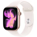 Apple Watch Series 11 GPS 42MM Rose Gold Aluminum Case with Light Blush Sport Band