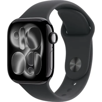 Apple Watch Series 11 GPS 46MM Jet Black Aluminum Case with Black Sport Band