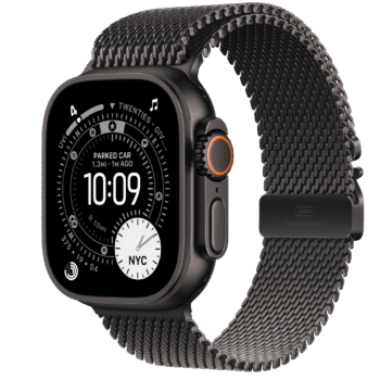 Apple Watch Ultra 3 49MM Black Titanium Case GPS + CELLULAR with Black Titanium Milanese Loop