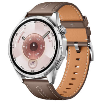 HUAWEI Watch GT 6 46mm stainless steel frame with Grey Composite Leather Strap