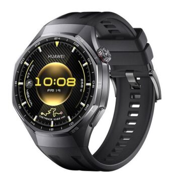HUAWEI Watch GT 6 Pro 46mm Titanium Alloy frame with Black Fluoroelastomer Strap