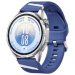 Huawei Watch GT 7 46mm Stainless Steel case with Blue easy-clip Fluoroelastomer Strap