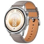 Huawei Watch GT 7 46mm Stainless Steel case with Gray Composite Leather Strap