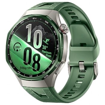 Huawei Watch GT 7 Pro 46mm Titanium Alloy Case with Green Fluororubber Strap