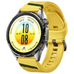 HUAWEI Watch GT 7 46mm Stainless Steel case with Yellow Easy-Snap Fluororubber Strap