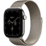 Apple Watch Series 12 Natural Titanium Case 46MM GPS + Cellular with Natural Milanese Loop