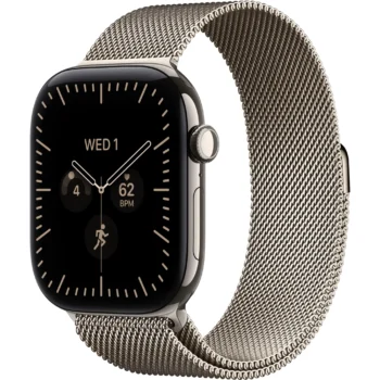 Apple Watch Series 12 Natural Titanium Case 46MM GPS + Cellular with Natural Milanese Loop