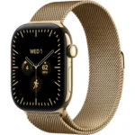 Apple Watch Series 12 Radiant Gold Titanium Case 46MM GPS + Cellular with Radiant Gold Milanese Loop