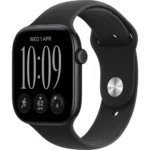 Apple Watch Series 12 GPS 42MM Black Aluminum Case with Black Sport Band
