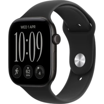 Apple Watch Series 12 GPS 42MM Black Aluminum Case with Black Sport Band