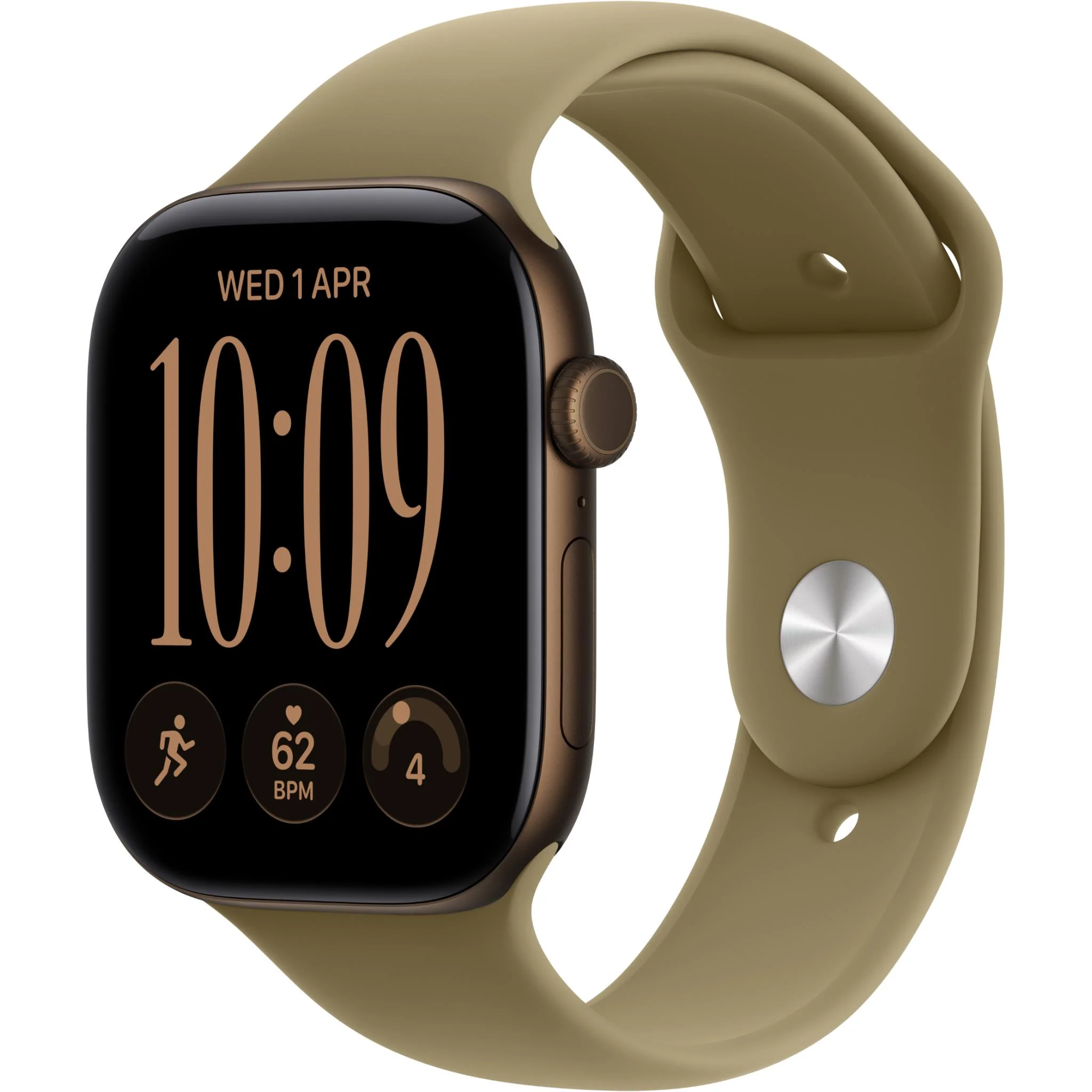 apple-watch-series-12-46mm-dark-bronze-cellmart apple watch series 12 46mm dark bronze cellmart Apple Watch Series 12 GPS 42MM Dark Bronze Aluminum Case with Olive Sport Band