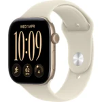 Apple Watch Series 12 GPS 42MM Light Gold Aluminum Case with Sand Sport Band