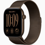 Apple Watch Series 12 GPS 46MM Dark Bronze Aluminum Case with Dark Bronze Milanese Loop